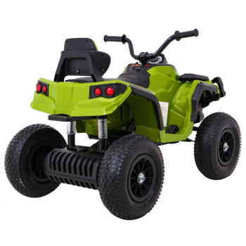 Quad ATV Air na akumulator dla dzieci Zielony + Koła pompowane + Radio MP3 + Wolny Start